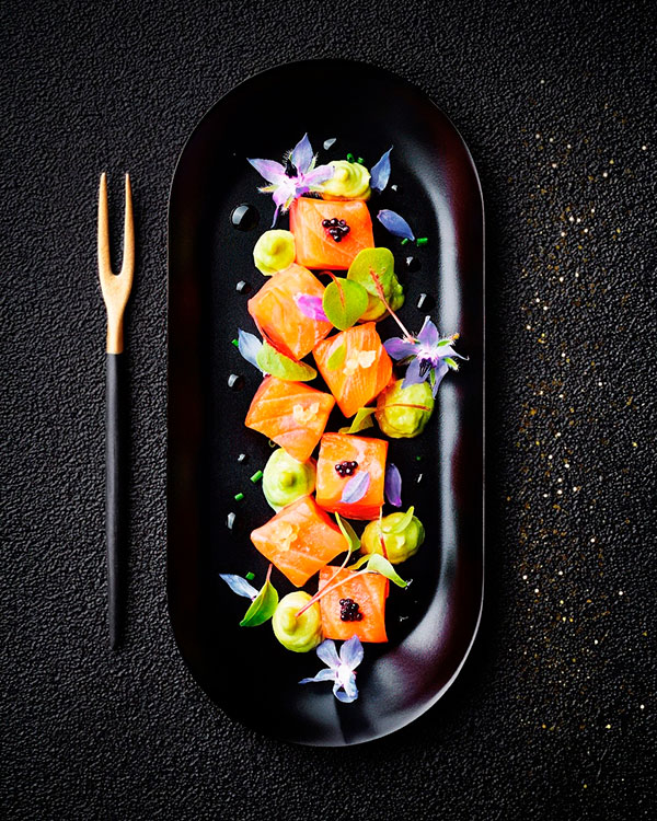 Dés de saumon fumé de la Maison Le Borvo